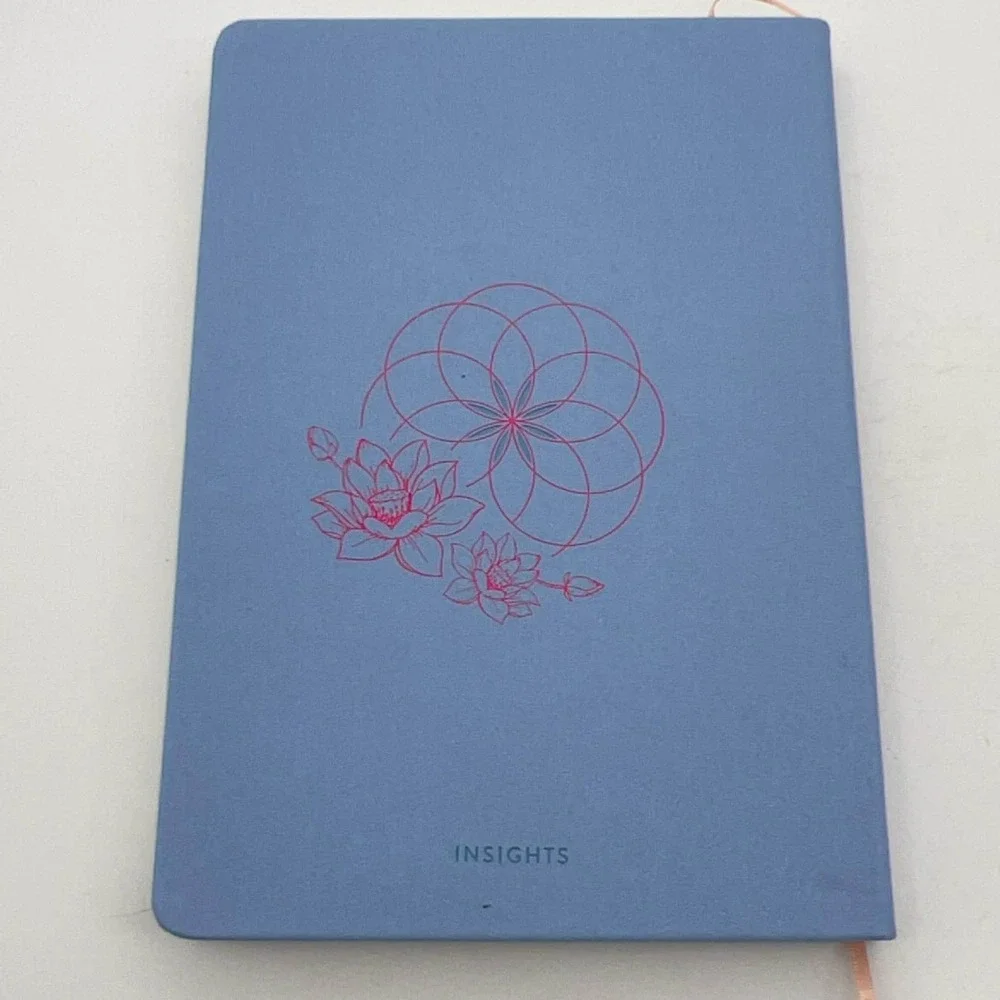 Insights Meditation Journal‎ Blue Lotus Mandala Guided Practice Tracker Notebook